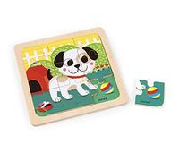 Puzzle en bois Chien Titus - JANOD - 9 pièces - Animaux - Mixte