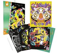 Scratch Art - Animaux du monde - Loisirs créatifs - Motricité fine - Coloriages