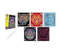 Janod J07892 Party Batman Scratch Art Animal Mandalas, White, one Size