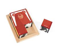 Janod - J08200 - Barquette 6 Cubes Bois Forêt Zigolo