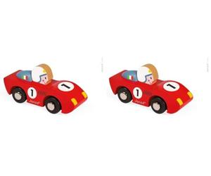 Janod - J08545 - Véhicule Miniature - Story Racing Speed - 2 Modelés Aléatoires (Lot de 2)