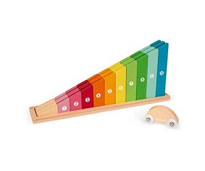 Janod - J'apprends à Compter Crescendo - Jouet d'Eveil Educatif en Bois - Apprentissage Chiffres et Premières Manipulations - Dès 2 ans, J08039