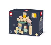 Janod Jeu de construction Sweet Cocoon – Pierres empilables multicolore 24 mois-6 ans