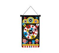 Janod - Jeu de Fléchettes Magnétiques thème Fête Foraine - Jeu d'Adresse - Apprentissage Agilité et Concentration - 6 Fléchettes - Recto/Verso - Dès 4 ans, J02083