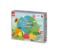 Janod - Jeu de Société 2 en 1 Veggie Planet - Jeu Ludo-éducatif - Apprentissage sur les Fruits et Légumes - Fabriqué en France - Partenariat WWF - Carton Certifié FSC - Dès 5 ans, J08640