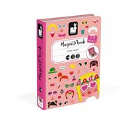 Janod Jouet éducatif Magneti'book Crazy Faces pour filles 3-8 ans Multicolore
