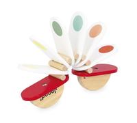 Janod Jouet musical Clac - Instrument en bois coloré pour enfants