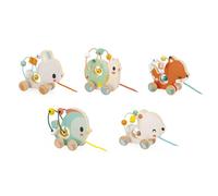 Jouet à tirer en bois Looping animaux Janod, J08231