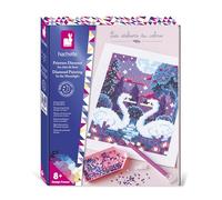 Janod - Kit créatif Peinture Diamant phosphorescente - 1 Grand Tableau + 3 900 Strass Qui Brillent la Nuit - Activité Manuelle DIY dès 8 Ans