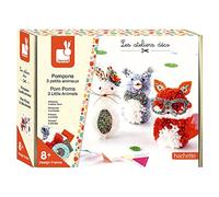 Janod Kit Créatif - Pompons 3 Petits Animaux
