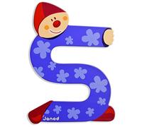 Janod Letter S B004XS8HTQ Lettre Clown en Bois, J04560, Multicolore