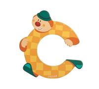 Janod Lettre en bois Clown C – décoration chambre enfant