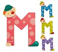 JANOD Lettre décorative Clown M en bois