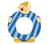 Janod Lettre décorative en bois «O» Clown J04556 Multicolore