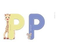 Janod Lettre série Sophie La Girafe, bois - P, multicolore, J09560 - Version Espagnole