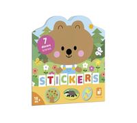 Janod – Cahier stickers repositionnables – Thème La Forêt – Dès 18 mois – 12 décors, 8 autocollants