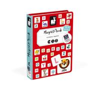Janod – Jeu éducatif magnétique Magneti'Book Alphabet – 144 pièces – Version espagnole – Dès 3 ans