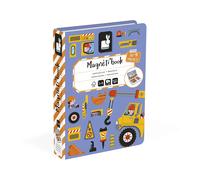 Janod – Jeu éducatif magnétique Magneti'Book Construction – 50 aimants – Clair