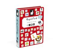 Janod, Magneti'Book, Alphabet Italien, Jeu Magnétique, 144 Magnets | 118 Lettres et 26 Illustrations, Pour Apprendre l'Alphabet et Écrire en Italien, Carton FSC, Pour Enfants de 3 à 8 Ans