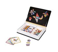 Janod - Jeu éducatif magnétique Magnéti'Book Moduloform 43 pièces Dès 3 ans Noir