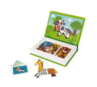 JANOD-Magnetibook vert Animaux- 3 à 8 ans