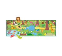 Janod, Magneti'Stories, Animaux d'Afrique, Livre Magnétique, 30 Magnets | Animaux et Éléments de Décor, Grand Décor Magnétique, Imagination, Format Nomade, Carton FSC, Dès 3 Ans, 18x1,5x18 cm