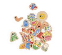 Magnets dinosaures en bois fsc 24 pcs beige - jardin TU