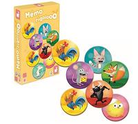 Janod - Jeu de mémoire et d'association Mémo Rigolooo - 2 à 6 joueurs - Dès 3 ans - J02736