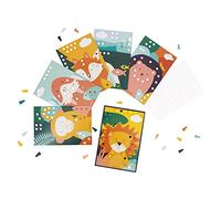 Janod - Mes Premières Mosaïques en Bois - Jouet d'Eveil - 7 Cartes Perforées et 70 Pions en Bois - Apprentissage des Couleurs et Motricité - Peinture à l'Eau - Dès 3 Ans, J08278