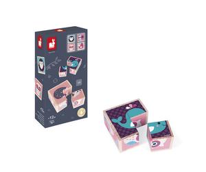 Janod - Mes Premiers Cubes Bébés Animaux bois