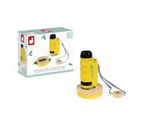 Janod - Microscope de poche nomade enfant 50x-250x avec support en bois dès 3 ans
