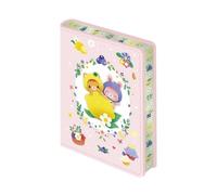 Janod - Mini Carnet 128 Pages Lignées et Illustrées - Coloris Aléatoire - Fermeture Aimantée - Dès 6 Ans -