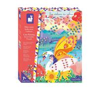 Janod Coffret Mini-Canes à Coller Jardin Secret – 5 tableaux – Kit créatif enfant Dès 7 ans