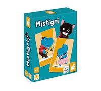 Janod - Mistigri - 16 Familles à Réunir - Jeu de Mémoire et d'Association - 2 à 6 joueurs - Dès 4 Ans - J02752