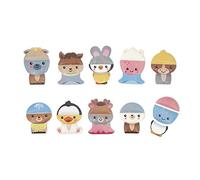 Janod - Mix et Match Animaux Pour le Bain - Jouet de Bain - 30 Pièces en Mousse flottantes et collantes - Jouet d'Eveil - Dès 2 Ans, J04718