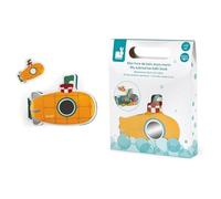 Janod - Mon Livre de Bain Sous-Marin - Thème Océan - Jouet d'Eveil Premier Âge - Dès 1 an, J04716, Jaune