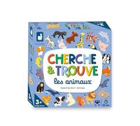 Janod - Mon Premier Cherche et Trouve Les Animaux - Jeu de Société Enfant - Jeu d'Observation - Dès 3 Ans,J02455