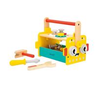Janod - Caisse à Outils Robot Brico'Kids - Jeu de Bricolage Enfant - 25 Accessoires + 3 Outils - Jeu d'Imitation - Développe la Motricité Fine - Dès 36 Mois,J06455