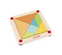 Janod Jouet éducatif Essentiel Tangram Multicolore – 24 mois à 5 ans
