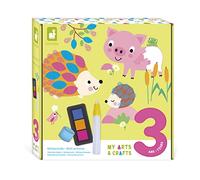 Janod - My Arts & Crafts - 5 Ans - Coffret Créatif Multiactivités - 8 Illustrations - Kit Loisir Créatif Enfant - Apprentissage Motricité Fine et Concentration - J07748