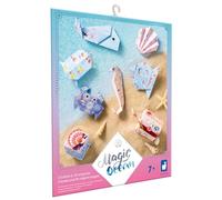 Janod - Origamis - Thème Océan - 20 Origamis à Réaliser - Magic Ocean - Kit Loisir Créatif Enfant - Apprentissage Motricité Fine et Concentration - Dès 7 ans - J07749