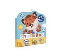 Janod - Pack 100 Gommettes - Pochette Stickers Autocollants Format 5x5cm -Les Emotions - Dès 3 Ans et + - Loisir Créatif Enfant - Apprentissage Motricité Fine et Concentration - 3 Ans +