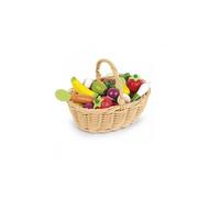 Janod - Panier de fruits et légumes - 24 pièces multicolore - Dès 3 ans