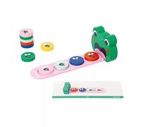 Janod Jouet éducatif Algorithmes Grenouille – Apprendre les couleurs et les suites – Dès 36 mois