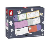 Janod, Pédagogie, La Chenille de l'Écriture, Jeu Magnétique, Dès 4 Ans | 78 Lettres Magnétiques en 3 Typographies et 6 Planches, Alphabet et Écriture, Surface Effaçable, Livret, Bois et Carton