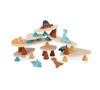 Janod Jeu d'empilage dinosaure en bois pour enfants