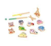 Janod Jeu d'adresse Pinces à la Ligne Applepop — 2 pinces, 10 animaux, sac, bois FSC, dès 3 ans