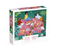 Janod Puzzle 1000 pièces Picnic entre amis – FSC, encres végétales, Fabrication européenne – 8 ans