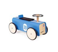 Porteur voiture (bois) Bleu