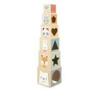 Janod Pure 6 Block Pyramid Multicolore Enfants